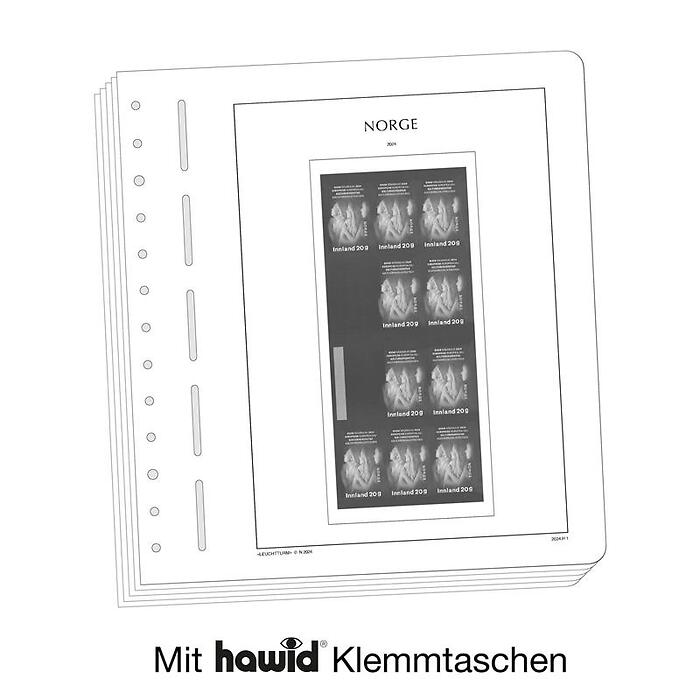 Lighthouse supplement with stamp mounts Norway  Stamp Booklets 2024