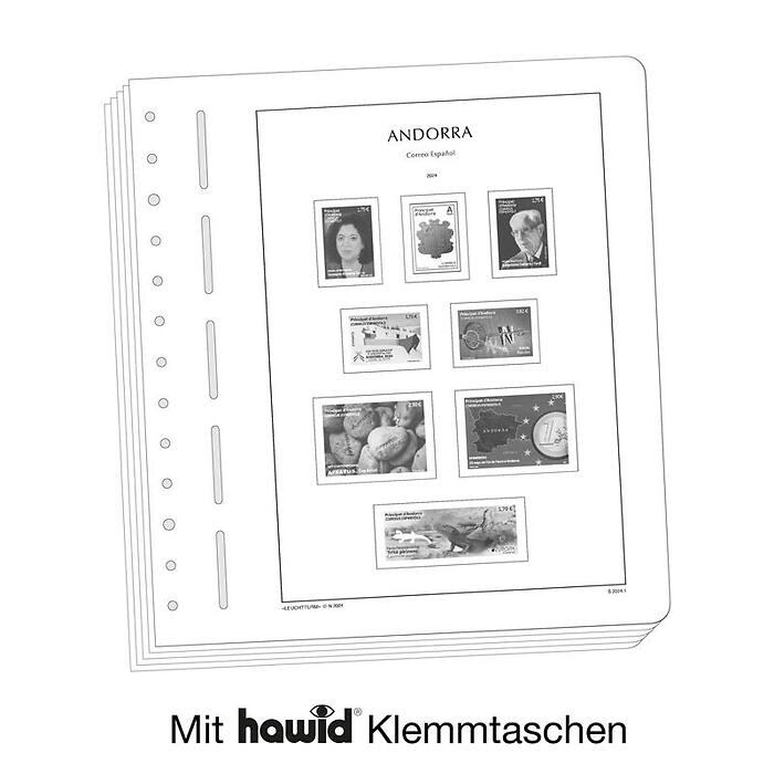 Lighthouse supplement with stamp mounts Andorra Spanish 2024