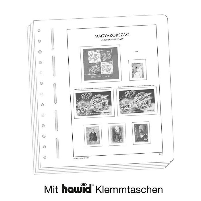 Lighthouse supplement with stamp mounts Hungary 2024