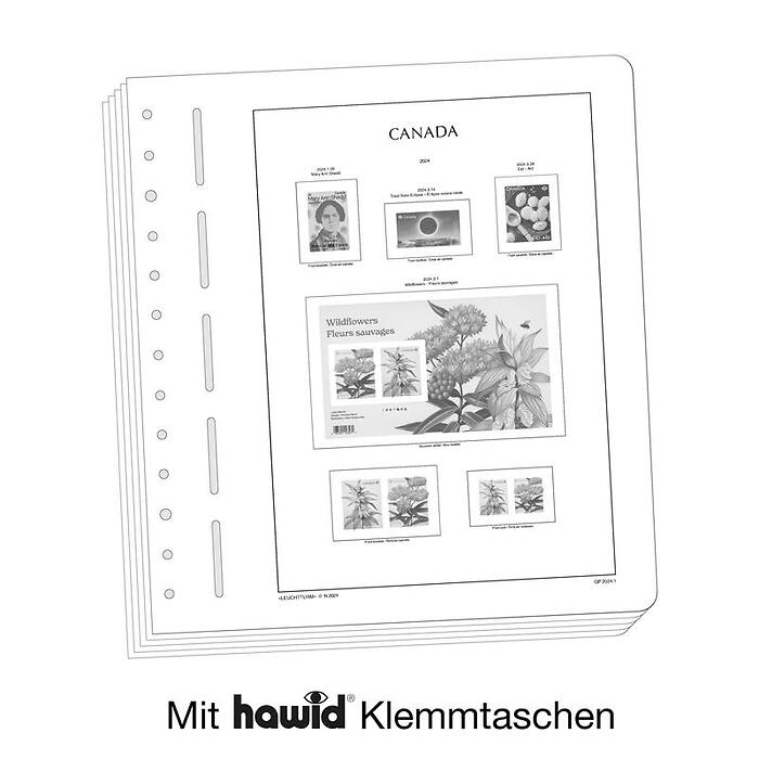 Lighthouse supplement with stamp mounts Canada Quarterly Packs 2024