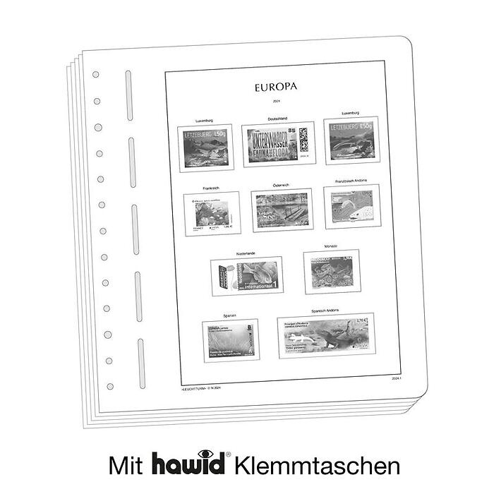 Lighthouse supplement with stamp mounts Europe Joint Issues 2024