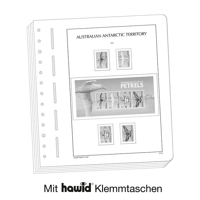 Lighthouse supplement with stamp mounts Australian Antarctic 2024