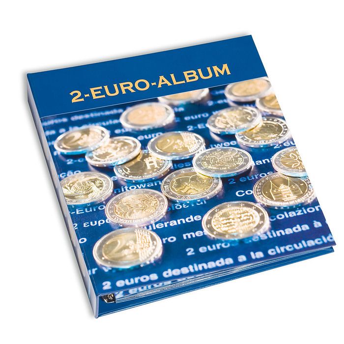 NUMIS 2-EURO Pre-printed album of European countries, German version