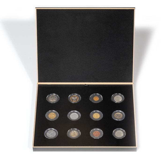 LUXOR coin case for round coin capsules