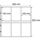 Maximum plastic sheets, for new postcards, portrait format, clear