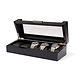 Tempor Watch box, 5 compartments, black