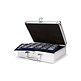 Cargo S6 coin case for 144x 2-euro coins in capsules, silver