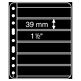 plastic pockets VARIO PLUS, extra Strong film, 6-way division, black