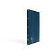 Premium stockbook, DIN A4, 32  black pages, padded cover made of LEFA, blue