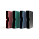 Premium slipcase for stockbook DIN A4, 64 black pages, padded leather* cover, blue