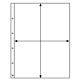 Kanzlei plastic sheets, 1-way  division, clear
