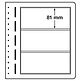 Lighthouse LB-bank sheets, 3-way division, 190x 81 mm