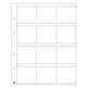 Optima coin sheets, for 12 coin Holders 50x50 mm, clear