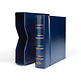 Numis coin album, classic design with slipcase incl. 5 different pockets, blue