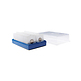 KRbox plastic box for 100 coin holders, blue