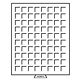 MB coin box with 80 square Compartments (24 mm), smoke colour