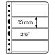 Vario plastic sheets with 4 dividers, crystal clear, pack of 5