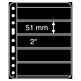 Plastic pockets VARIO PLUS, extra strong film, 5-way division, black