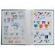 Stockbook A4, 64 white pages,divided, non-padded cover, blue