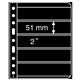 Plastic pockets VARIO, 5-way division, black film