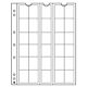 Numis coin sheets, 30 pockets  up to 25 mm Ø, Pack of 5