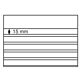 Insert cards, 5 clear strips with cover sheet, pack of 50, 210x148 mm (PS)