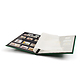 Basic stockbook, DIN A4, 16 black pages, unpadded cover, green