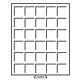 MB coin box with 30 square Compartments (38 mm), smoke colour