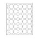 Encap Plastic sheets, clear pockets for 30 coins with a diameter between 32 and 33 mm