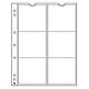 Numis coin sheets, 6 pockets up to 55 mm Ø, Pack of 5