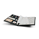 Basic stockbook, DIN A4, 32 black pages, unpadded cover, black