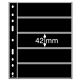 Optima plastic sheets with 5 dividers, black, pack of 10