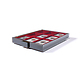 MB coin box 9 square Compartments for slabs, smoke colour