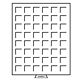 MB coin box with 48 square Compartments (28 mm), smoke colour