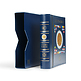 Vista coin album for 2-Euro coins (4 neutral sheets), incl.   slipcase, blue
