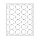 Encap Plastic sheets, clear pockets for 24 coins with a diameter between 34 and 35 mm
