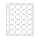 Plastic sheets ENCAP, clear pockets for 24 coins with a diameter between 36 and 37 mm