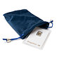 Velour coin pouch L, blue