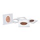 MATRIX coin holders, white, for Pressed Pennies, self-adhesive, pack of 100