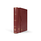 Stockbook Premium, A4, 64 black pages, padded leather* incl. slipcase, red
