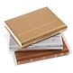 Comfort stockbooks, padded leather cover, Metallic Edition