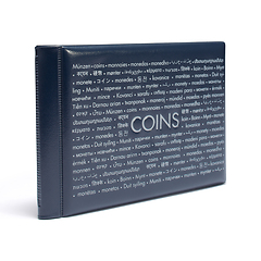 Route pocket album for 48 coins up to 33 mm diameter, blue