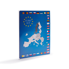 Coin card for 1 euro coin set