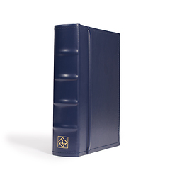 First day sheet album, incl. 50 transparent sleeves, blue