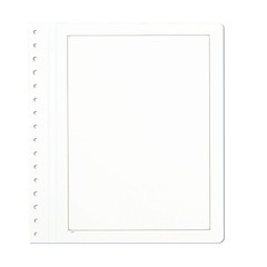 KABE blank sheets white albumcard with black traditional borderline