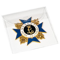 Protective pocket for medals,  medallions, and decorations up to 90 mm, pack of 50