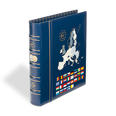 Ringbinder Optima, classic design, Euro colour imprint on spine and cover