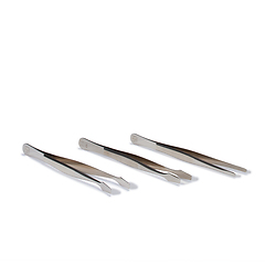 Pinzette Luxus, 12 cm, w. Etui, straight